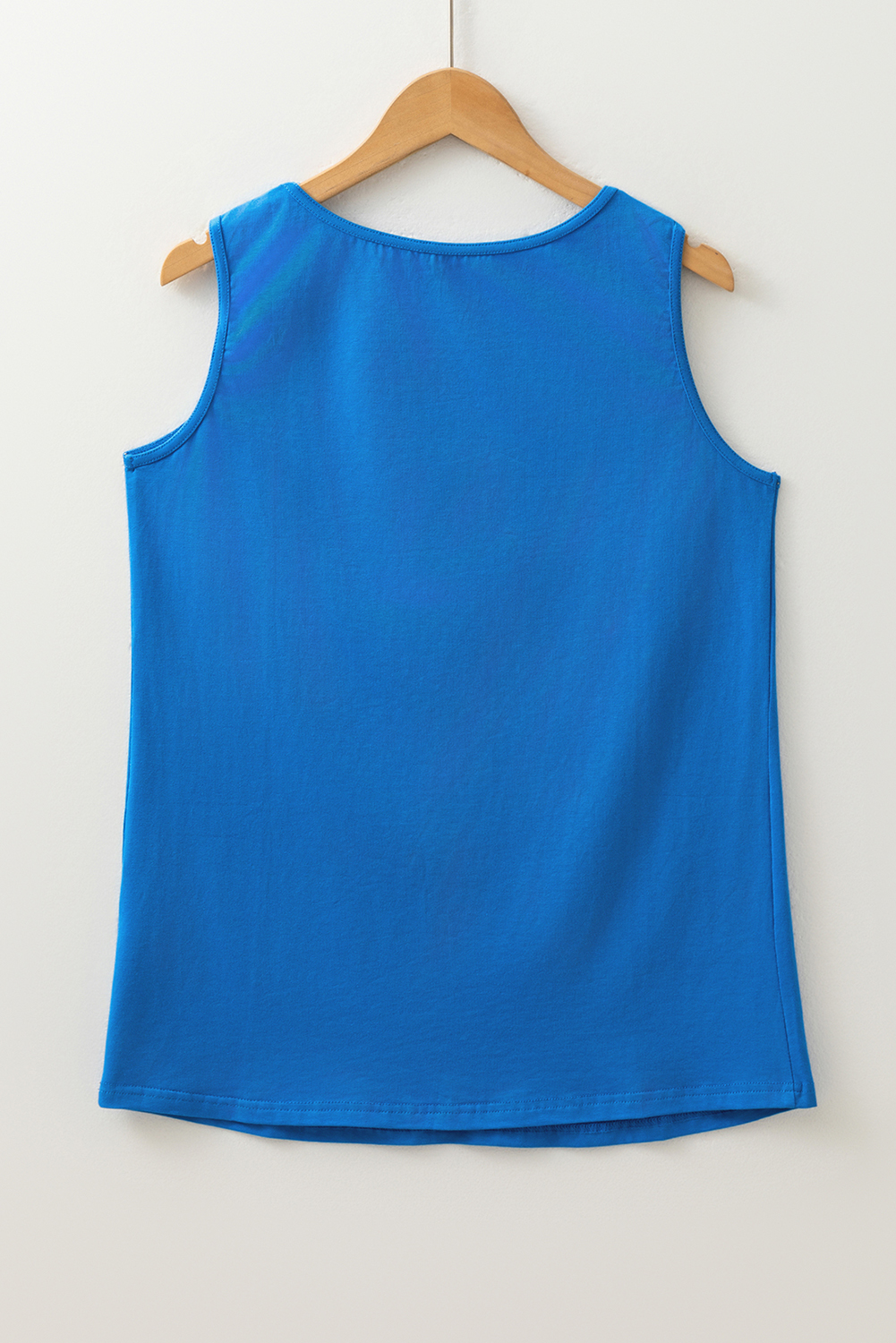 Blue Sun Graphic Casual Tank Top - 图片 6